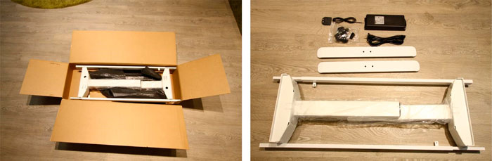 Sähköpöytä Economy Office kokoamisohje