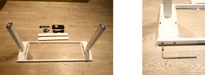 Economy sähköpöydän kokoamisohje rungon kasaus